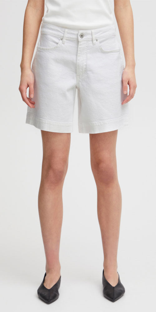 Ichi Ziggy Shorts, white