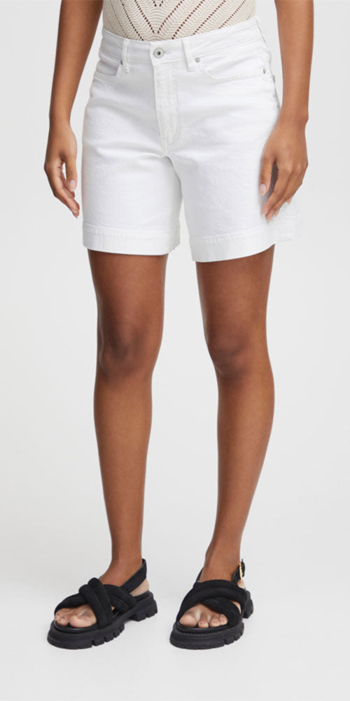 Ichi Ziggy Shorts, white