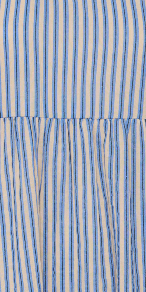 Ichi Beachy Dress, short striped
