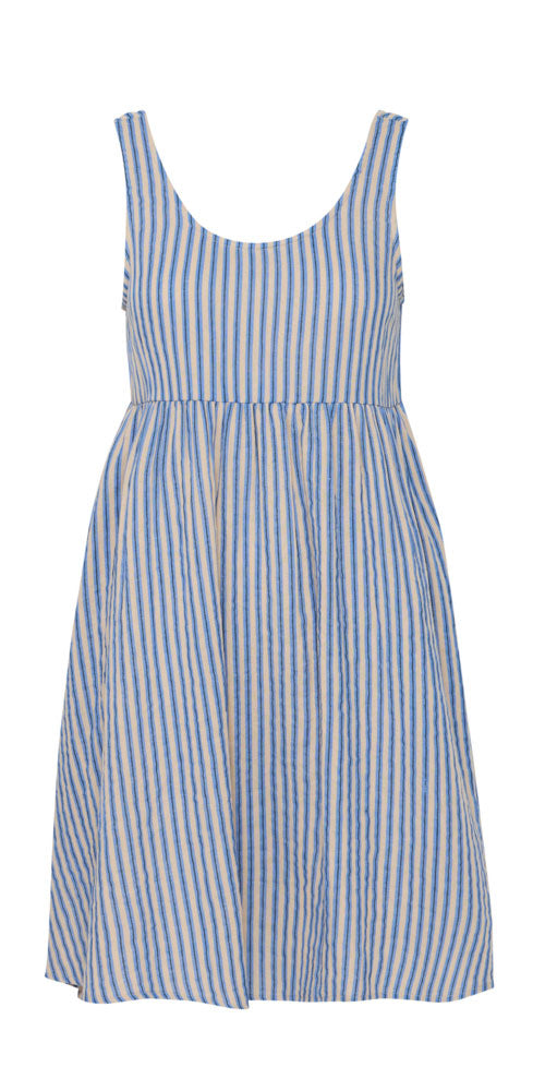 Ichi Beachy Dress, short striped