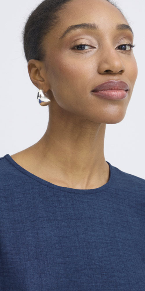 Ichi Breezy Top, navy