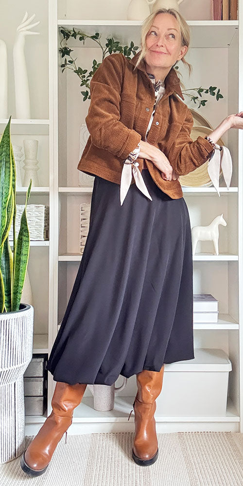 Ichi Bubble Hem Skirt
