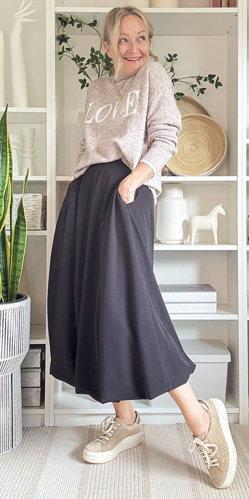 Ichi Bubble Hem Skirt