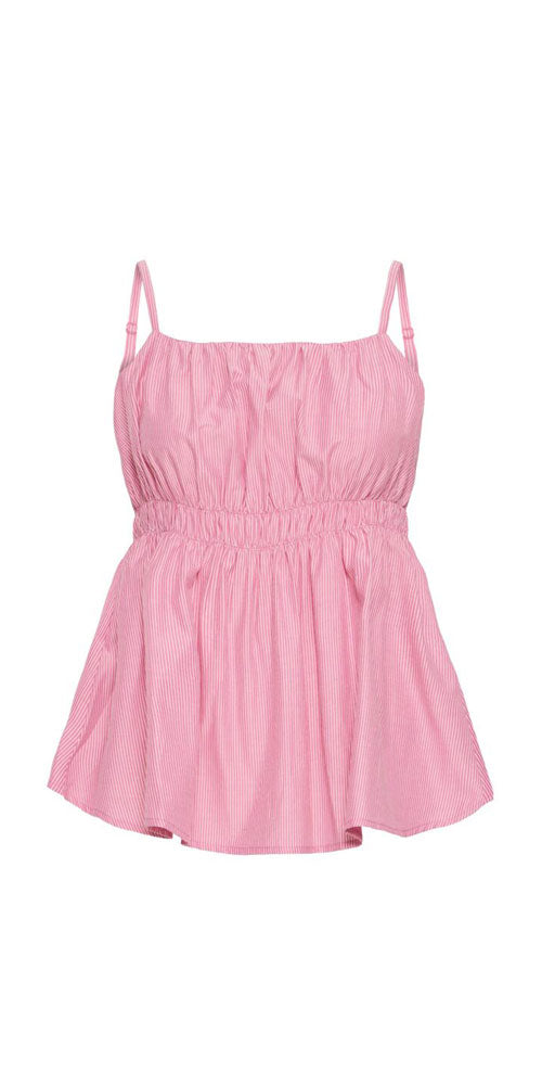 Ichi Seersucker Cami Blouse