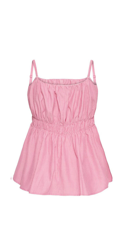 Ichi Seersucker Cami Blouse