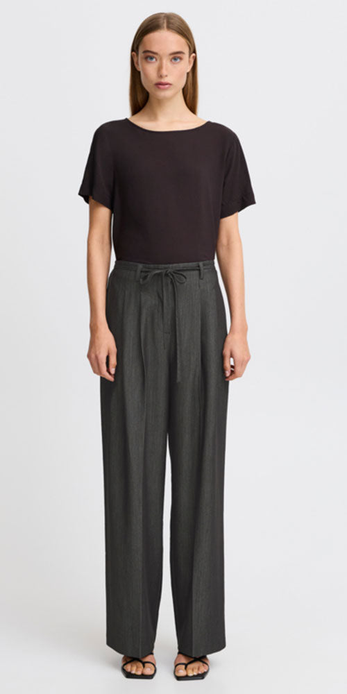 Ichi Charcoal Trousers