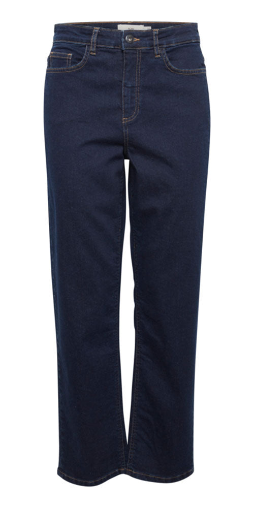 Ichi Cropped Slim Jeans, dark indigo