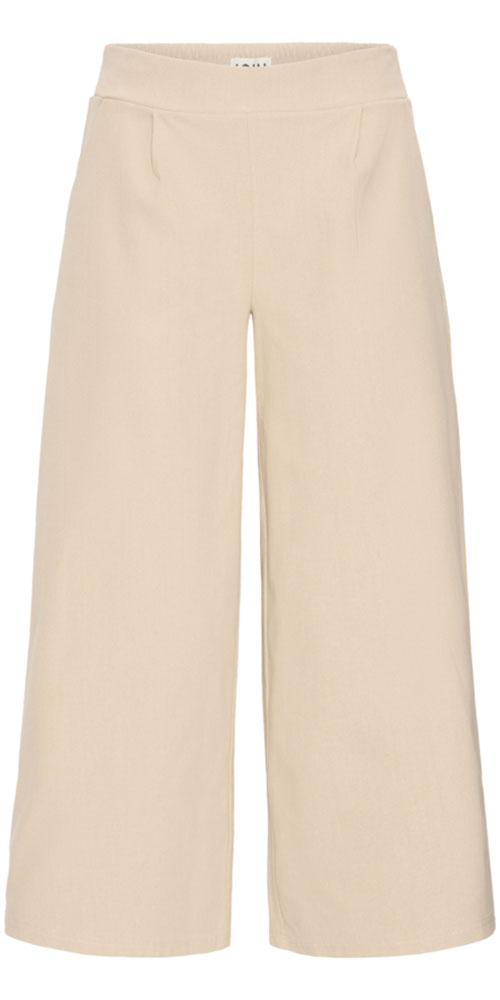 Ichi Denim Ponte Cropped Pants, tan