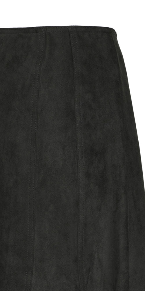 Ichi Faux Suede Tulip Skirt