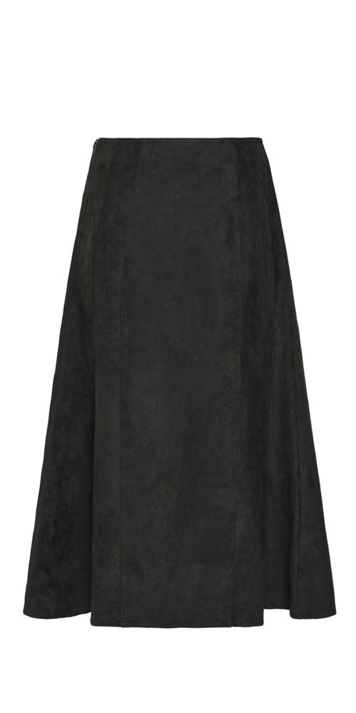 Ichi Faux Suede Tulip Skirt
