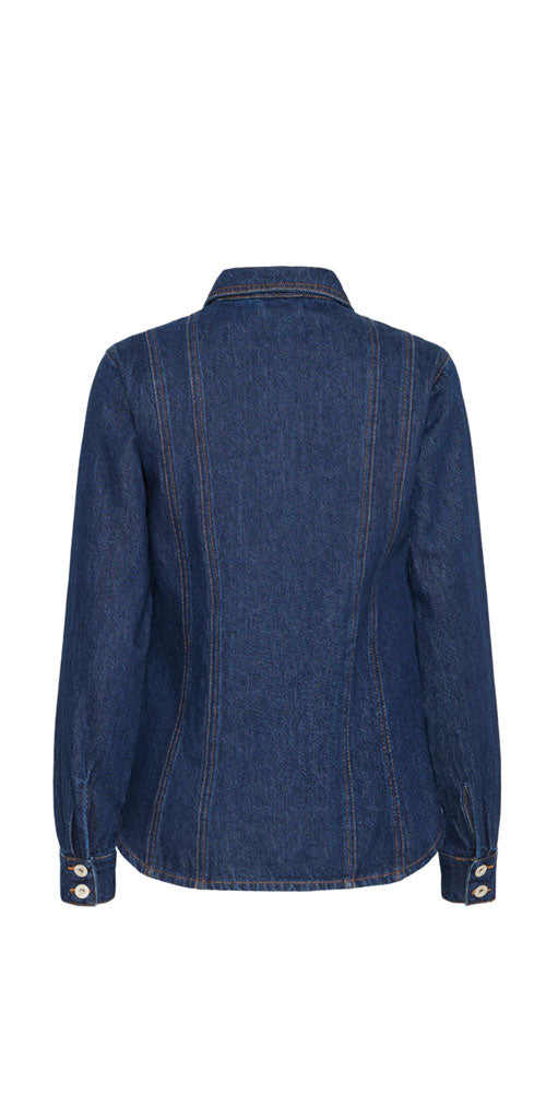 Ichi Fitted Denim Shacket