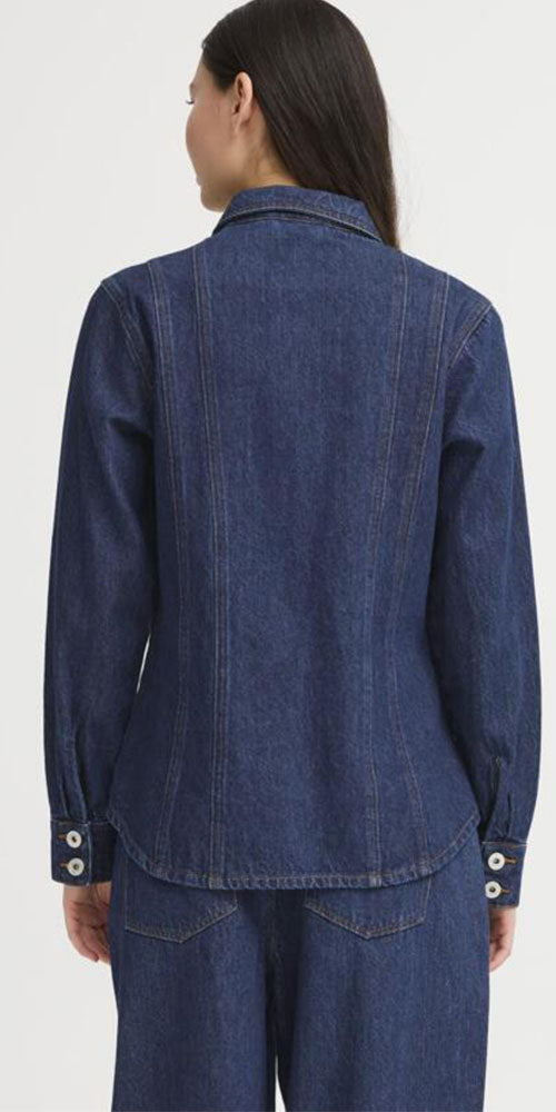 Ichi Fitted Denim Shacket