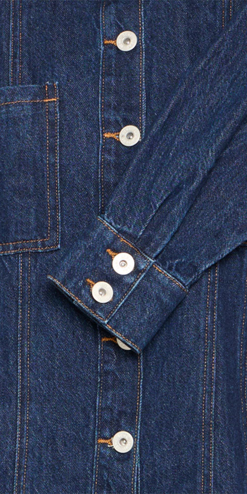 Ichi Fitted Denim Shacket