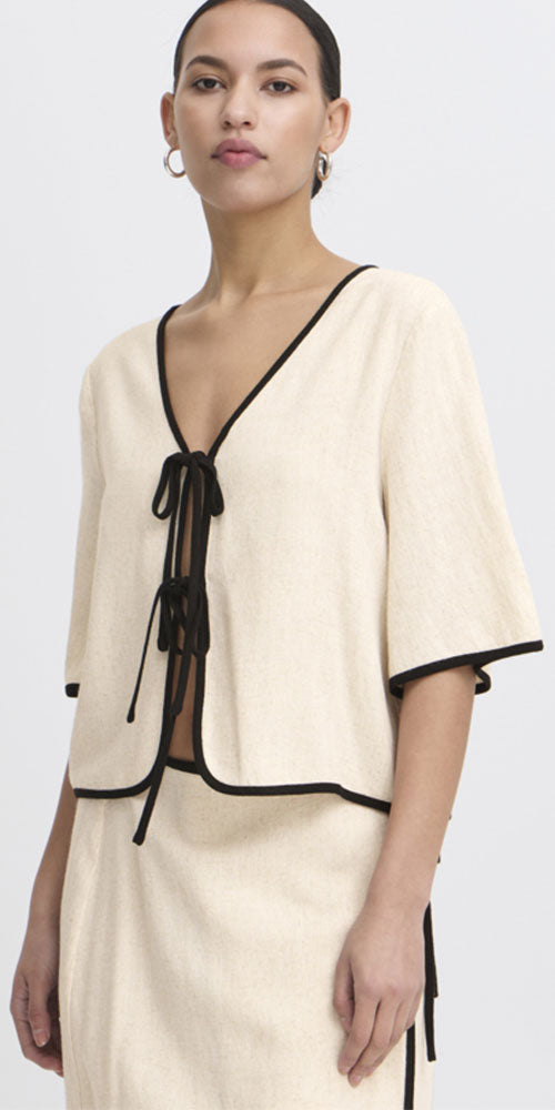 Ichi Front Tie Cardy/Jacket