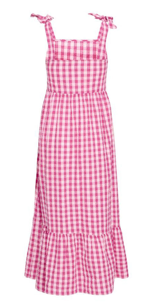 Ichi Gingham Seersucker Dress