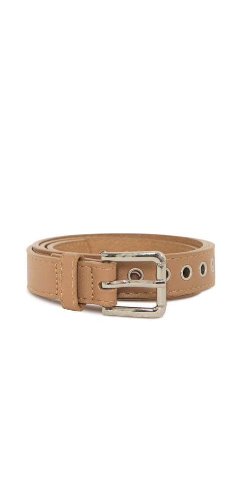 Ichi Grommet Belt, light camel