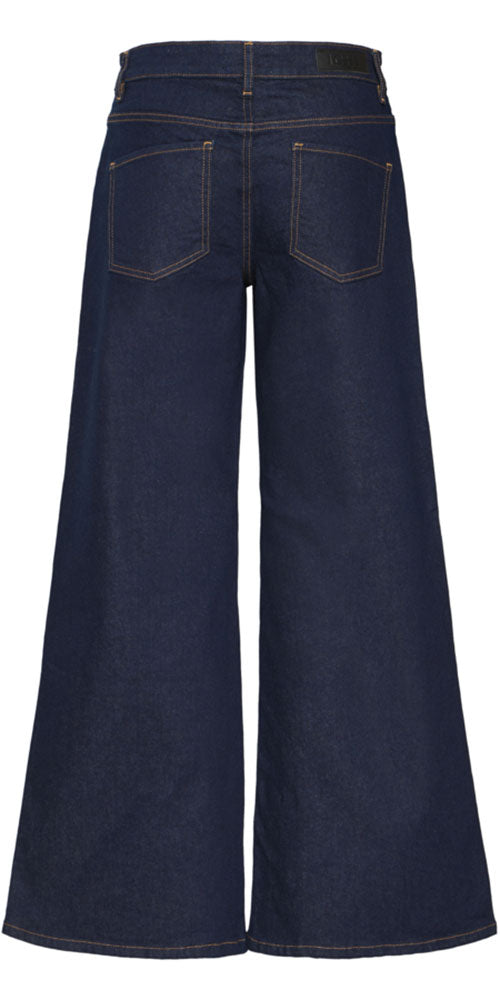 Ichi Wide Flare Indigo Jeans