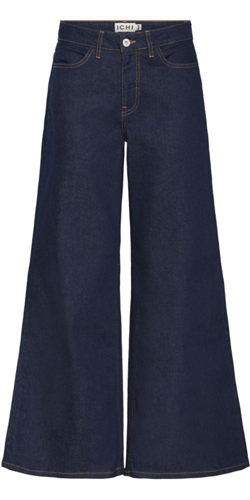 Ichi Wide Flare Indigo Jeans