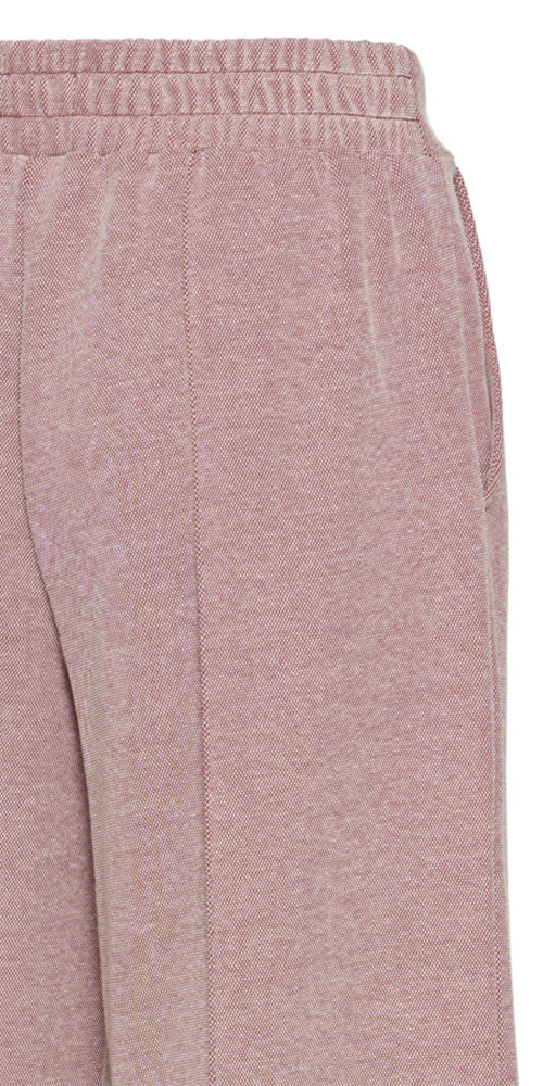 Ichi Cropped Pique Ponte Pant, rust