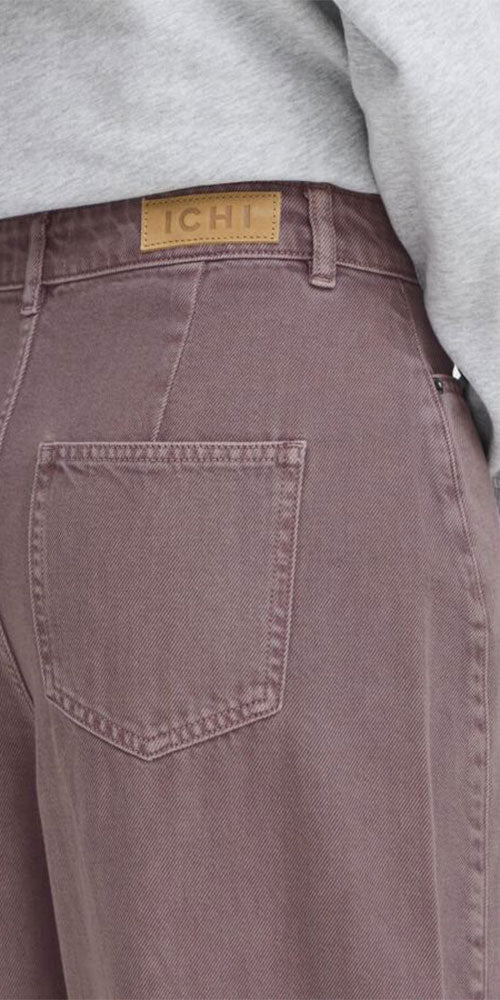 Ichi Lavender Barrel Jeans