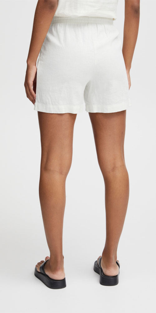 Ichi Linen Blend Shorts