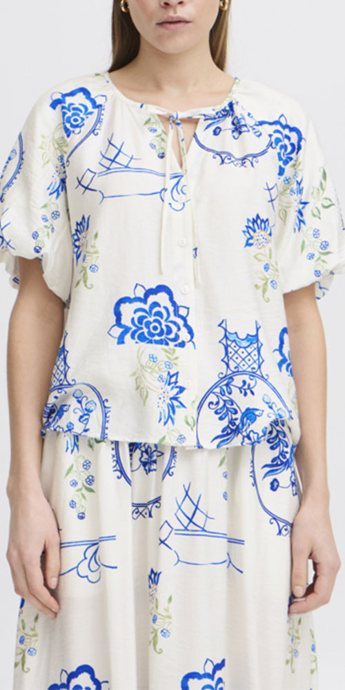 Ichi Mediterranean Blouse