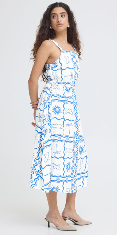 Ichi Mediterranean Tile Dress