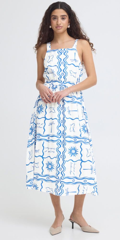 Ichi Mediterranean Tile Dress