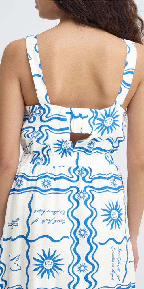 Ichi Mediterranean Tile Dress