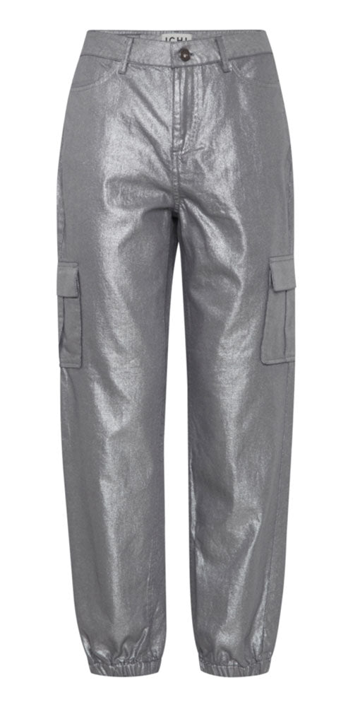 Ichi Metallic Cargo Jeans