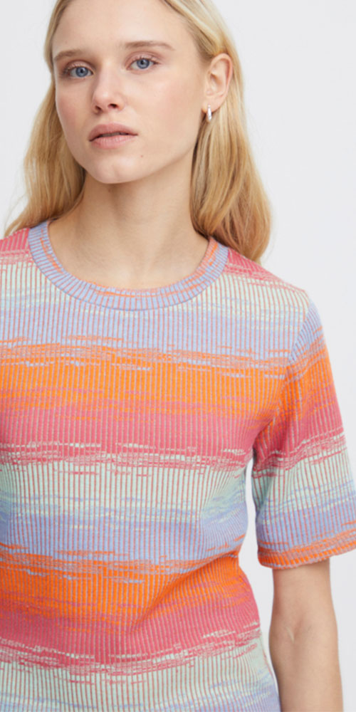 Ichi Ombre Stripe Dress