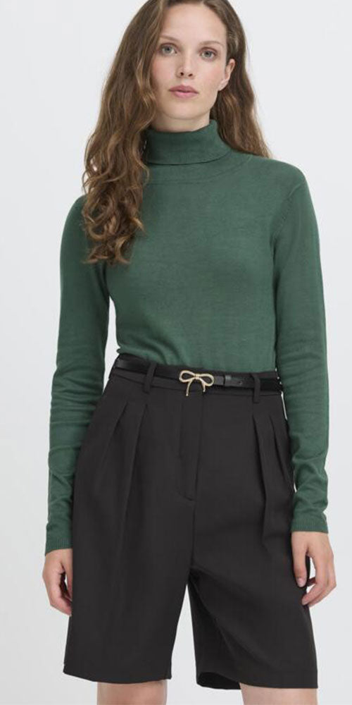 Ichi Petite Bow Belt, black