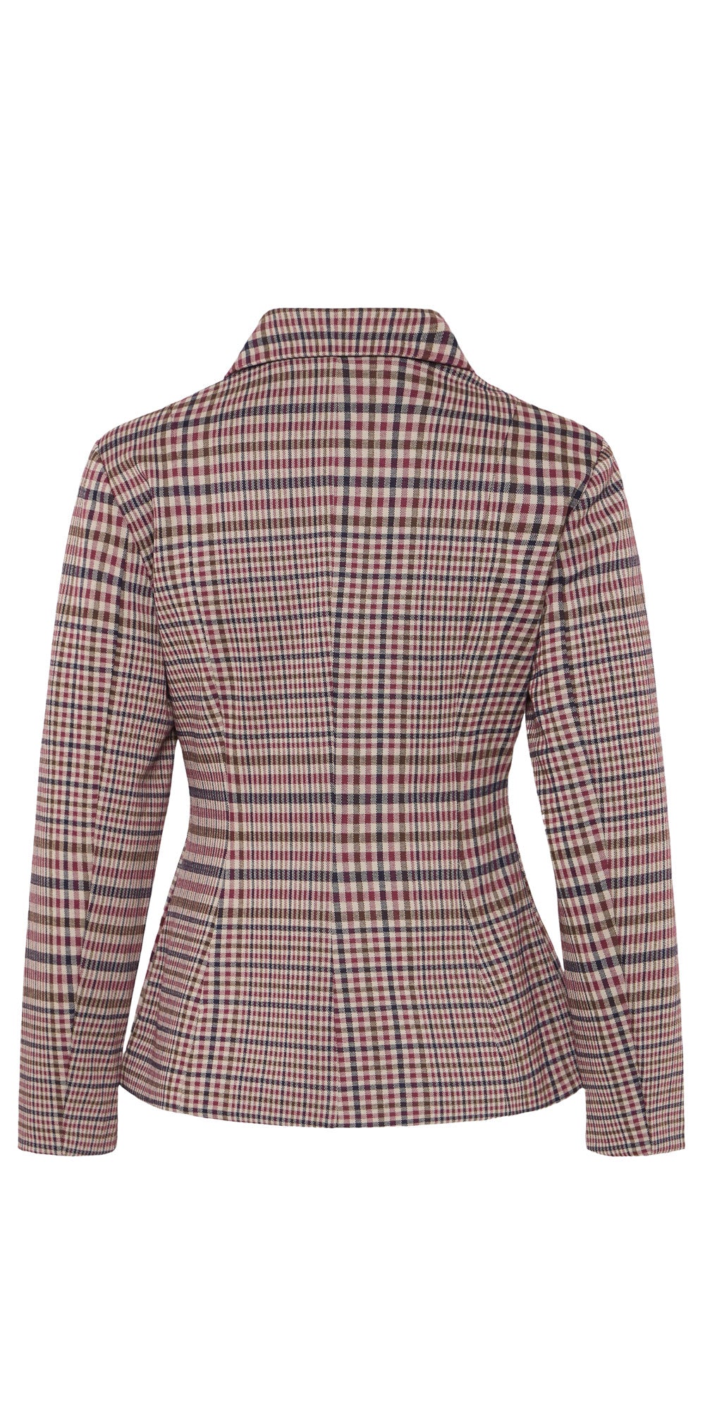 Ichi Plaid Ponte Blazer