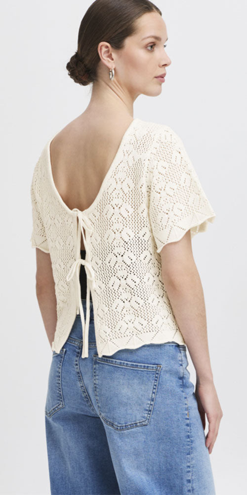 Ichi Pointelle Tie Cardy