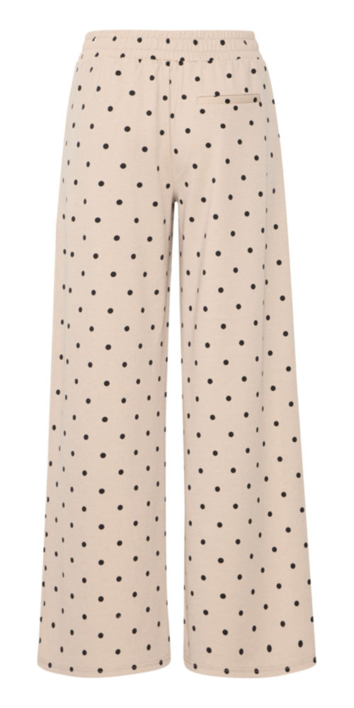 Ichi Polka Dot Ponte Knit Pants