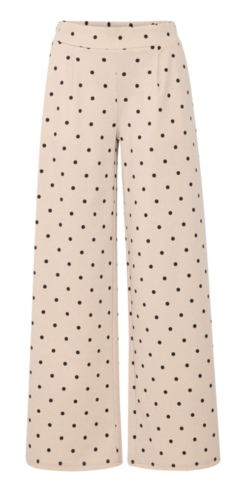 Ichi Polka Dot Ponte Knit Pants