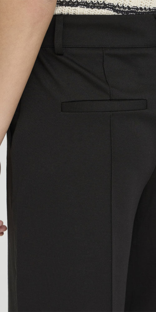 Ichi Ponte Knit Trousers, black