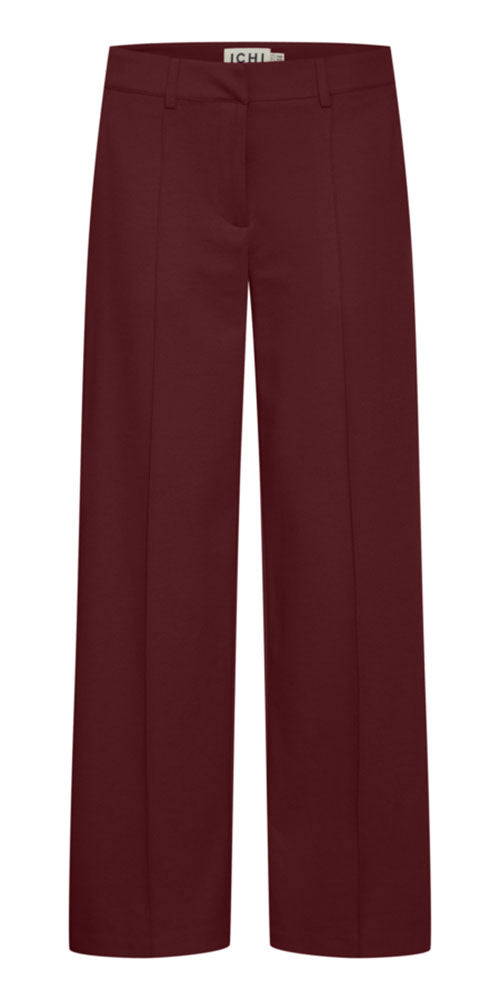 Ichi Ponte Knit Trousers, wine