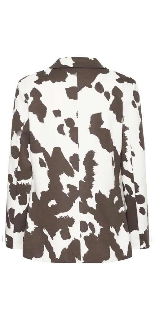 Ichi Pony Print Ponte Blazer