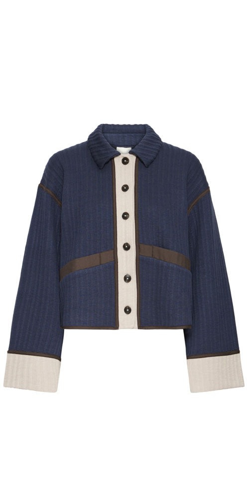 Ichi Quilted Contrast Cardy Jacket