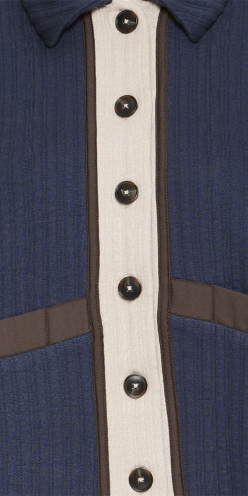 Ichi Quilted Contrast Cardy Jacket