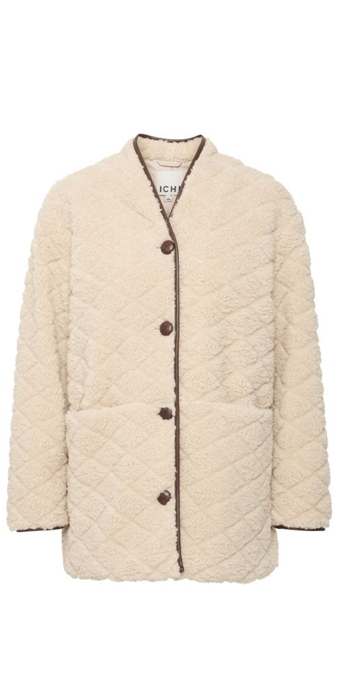 Ichi Quilted Sherpa Coat