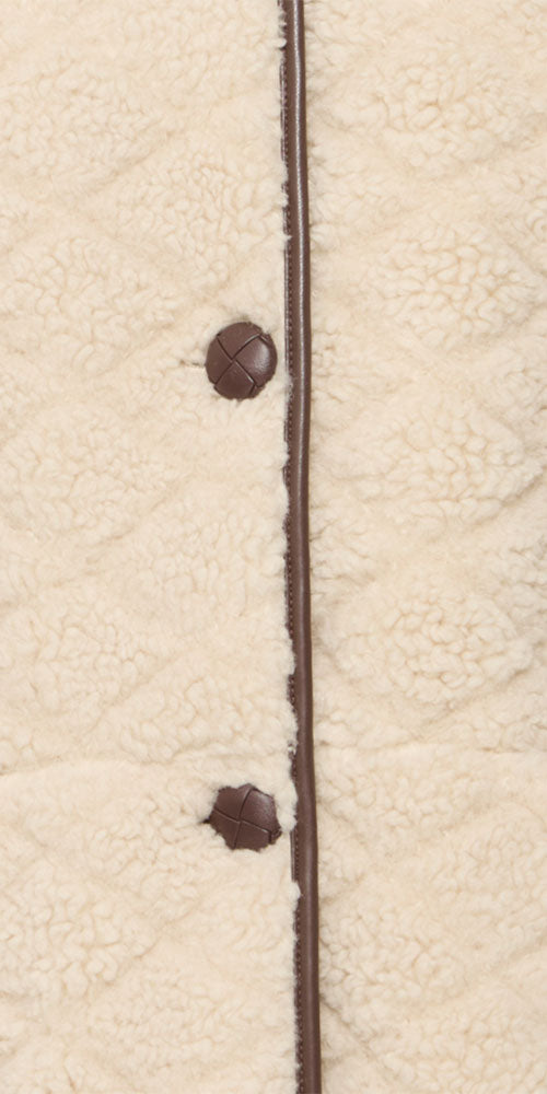 Ichi Quilted Sherpa Coat
