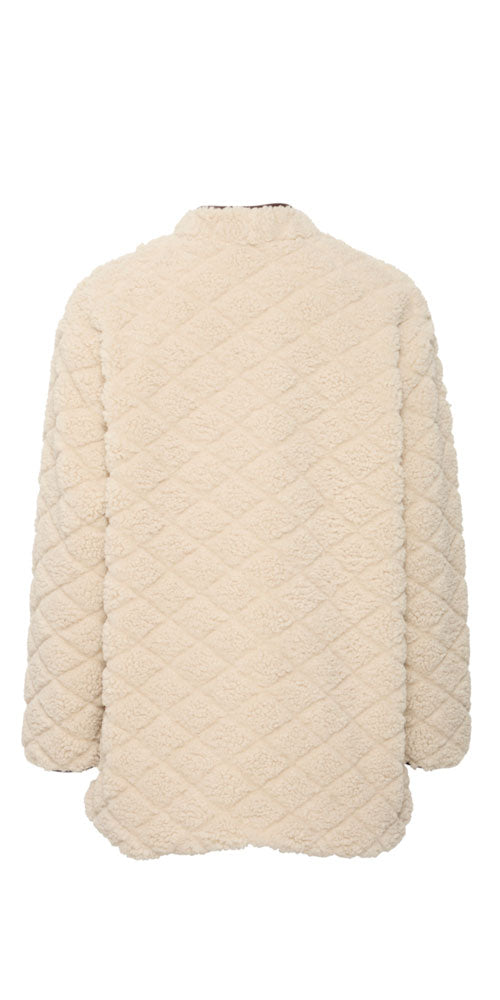 Ichi Quilted Sherpa Coat