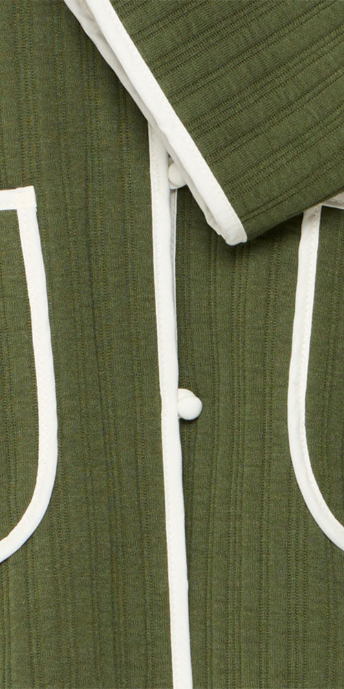 Ichi Quilted Trimmed Cardy