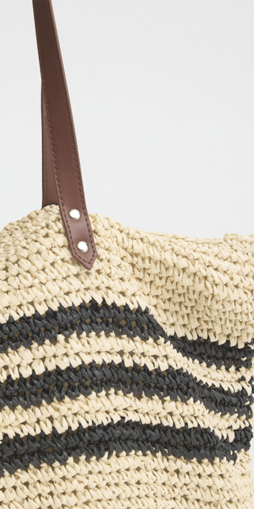 Ichi Large Raffia Tote