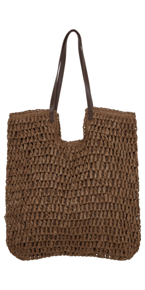 Ichi Raffia Handbag