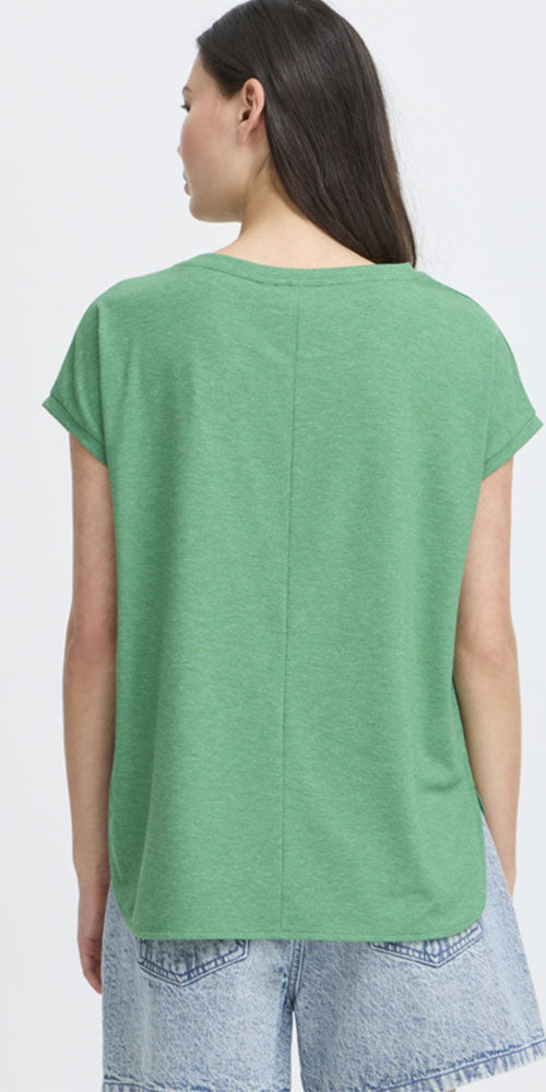 Ichi Rebel Crew Neck Tee, green