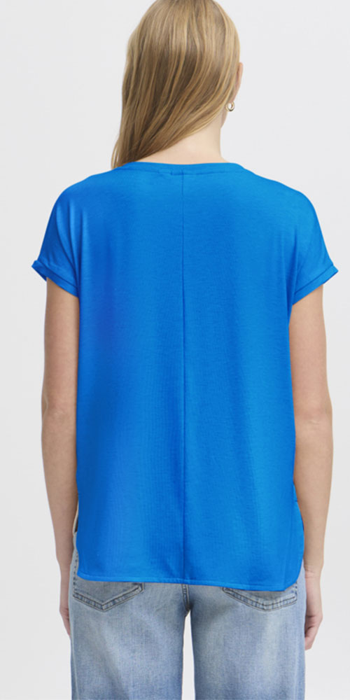 Ichi Rebel V-Neck Tee, blue