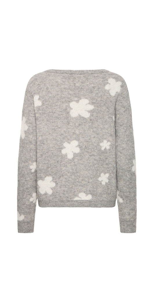 Ichi Retro Flower Sweater